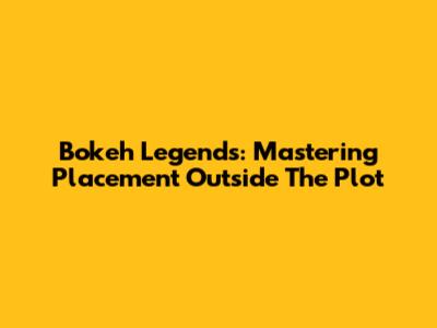 Bokeh Legends: Mastering Placement Outside The Plot