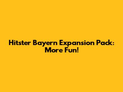 Hitster Bayern Expansion Pack: More Fun!