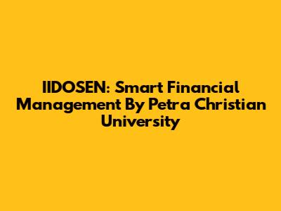 IIDOSEN: Smart Financial Management By Petra Christian University