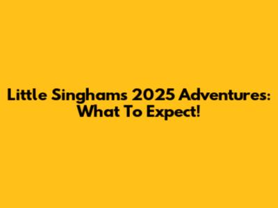 Little Singham's 2025 Adventures: What To Expect!