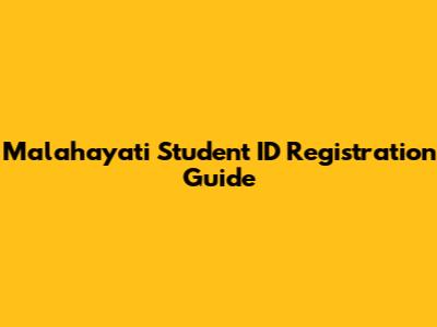 Malahayati Student ID Registration Guide