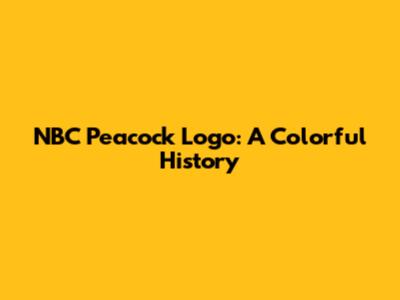 NBC Peacock Logo: A Colorful History