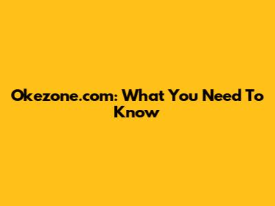 Okezone.com: What You Need To Know