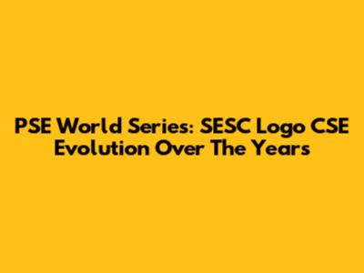 PSE World Series: SESC Logo CSE Evolution Over The Years