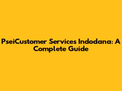 PseiCustomer Services Indodana: A Complete Guide