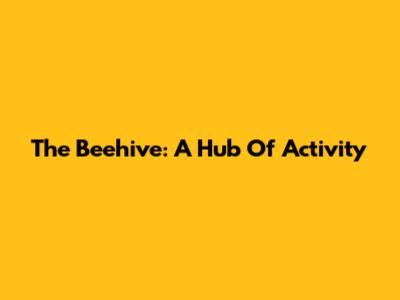 The Beehive: A Hub Of Activity